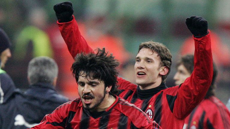 Gattuso spent 12 seasons at AC Milan as a player, winning two Serie A titles