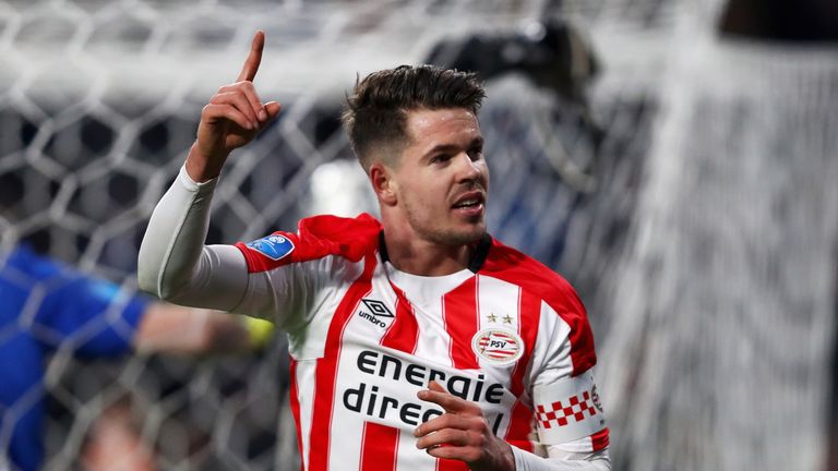 PSV are currently top of the Eredivisie, but will they hold off Ajax?