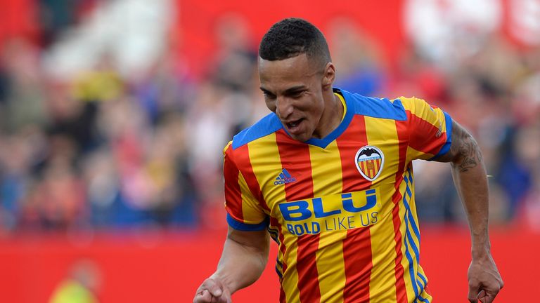 Rodrigo scored both goals as Valencia beat Sevilla