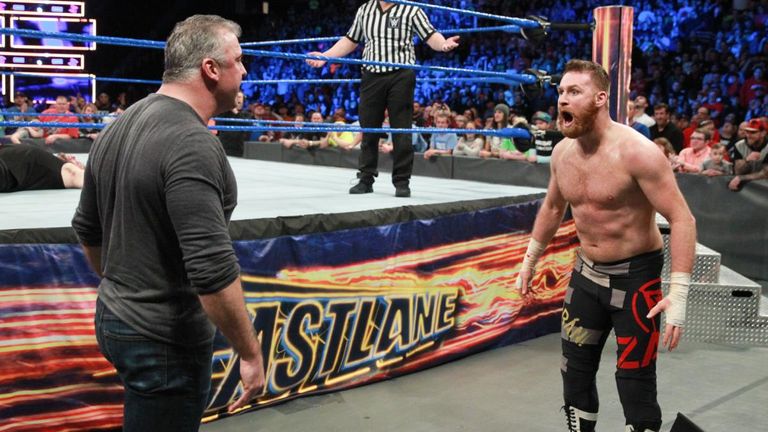Shane McMahon denied both Kevin Owens and Sami Zayn victory in the six-pack challenge match for the WWE title at Fastlane