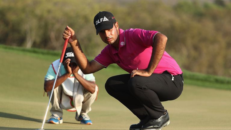 Sharma broke the course record with his nine-birdie 64