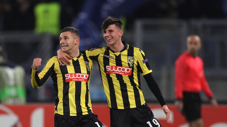 Bryan Linssen scored twice for Vitesse against Ajax