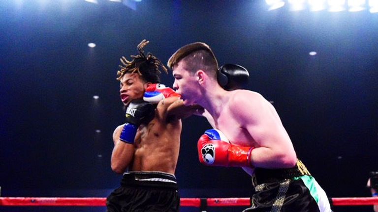 The Irish teenager stopped Keasen Freeman inside the first round