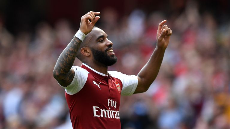 Alexandre Lacazette has scored six goals in his last six matches in all competitions for Arsenal