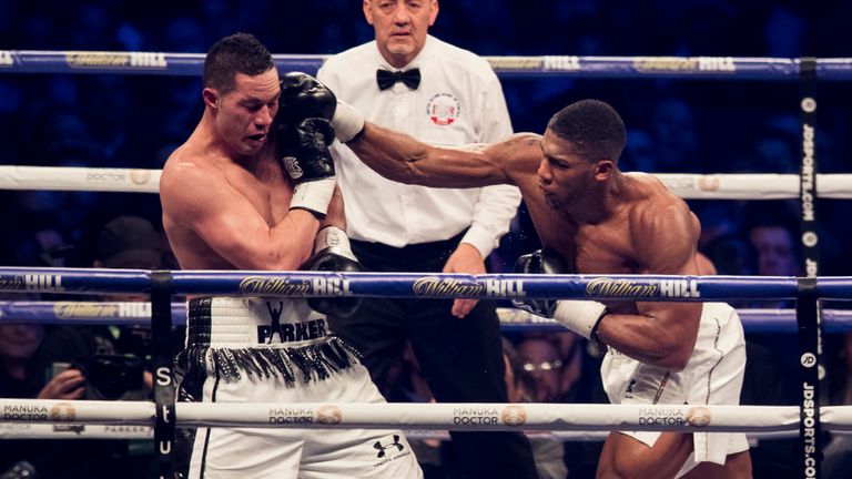 Joshua controlled Parker with the jab throughout