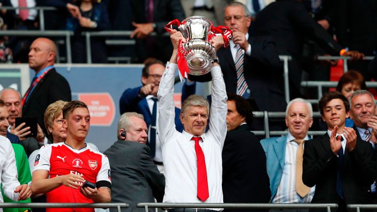 Arsene Wenger had one year left on his current Arsenal contract