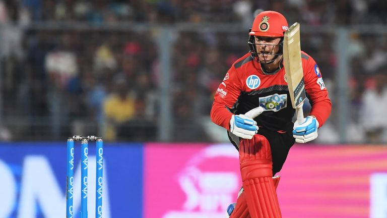 Brendon McCullum opens the batting for Bangalore