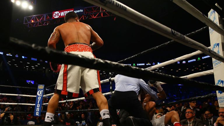 The referee saved Jesus Cuellar as Gervonta Davies unleashed in the third