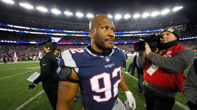 James Harrison spent the end of the 2017 season with the New England Patriots