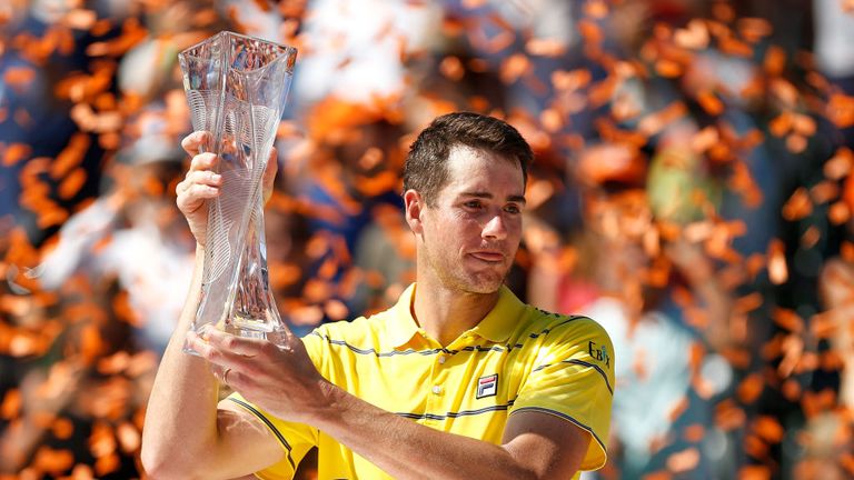 John Isner won his biggest career title earlier this year when he lifted the Miami Open trophy