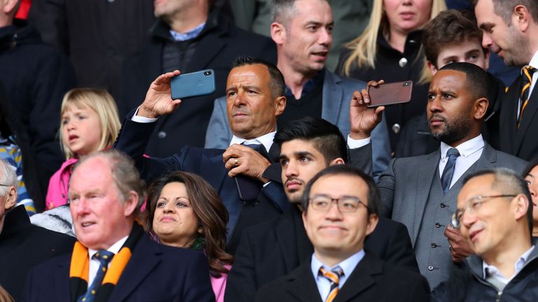 Agent Jorge Mendes is good friends with the Wolves owners