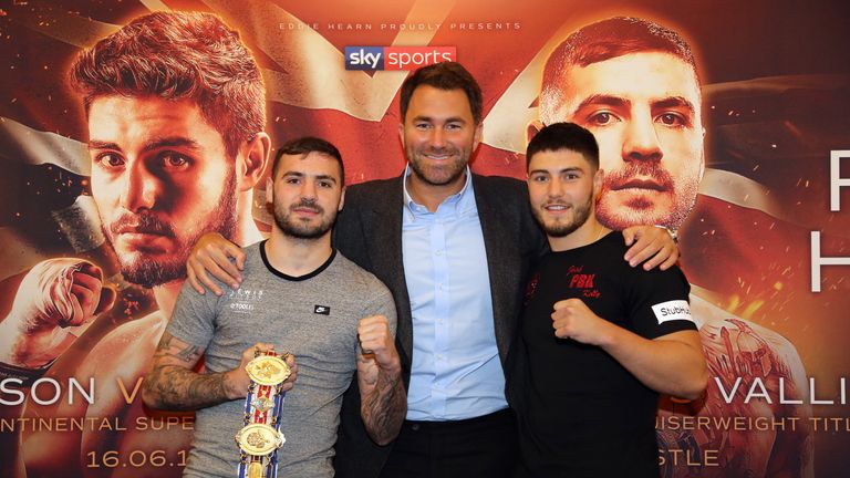 Kelly (right) appears on the same bill as Lewis Ritson, live on Sky Sports