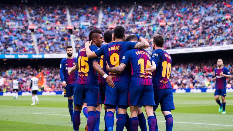 Barcelona saw off Valencia 2-1 on Saturday at the Nou Camp