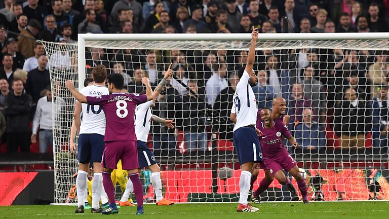 Sterling's latest goal came against Tottenham at Wembley on Saturday evening