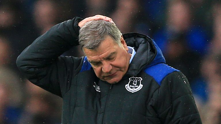 Everton fans were calling for Sam Allardyce to leave on Saturday