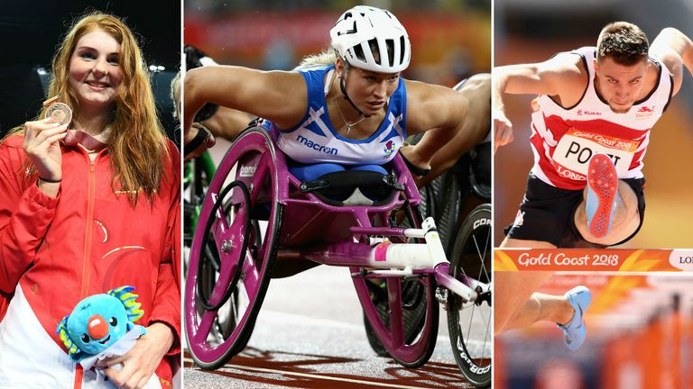 Freya Anderson, Samantha Kinghorn and Andrew Pozzi were all on the Gold Coast