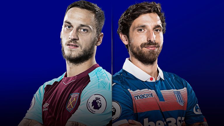 West Ham v Stoke is live on Sky Sports on Monday