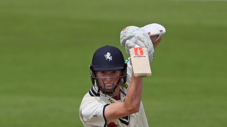 Zak Crawley top scored for Kent - with 15