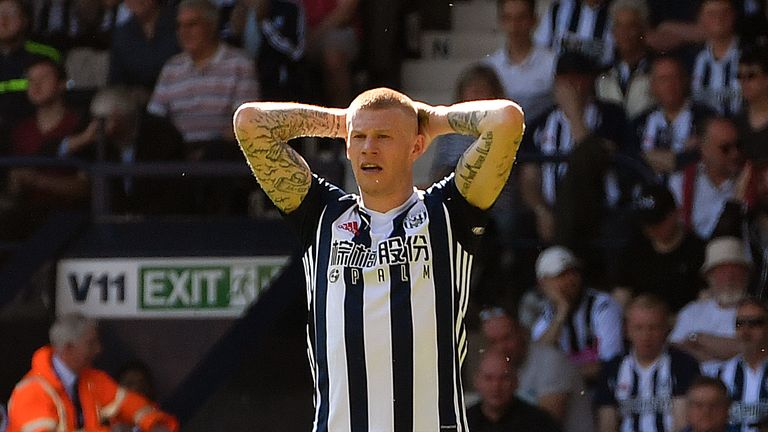 James McClean was relegated with West Brom by is wanted by Gary Rowett