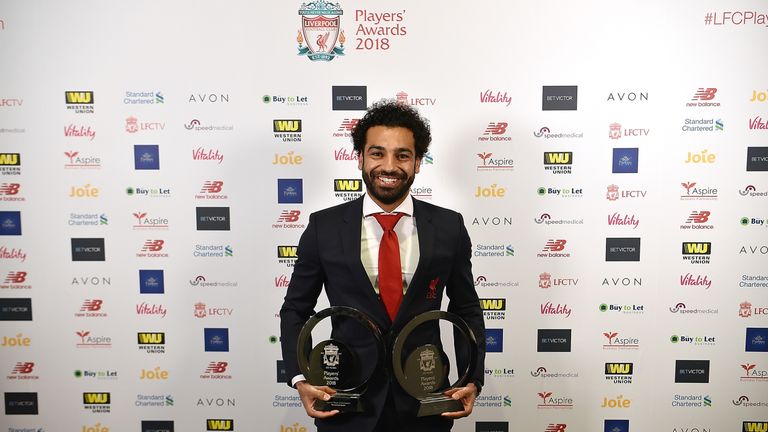 Mohamed Salah has now won four individual awards this season