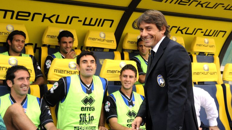 Conte eventually became a Serie A coach with Atalanta in 2009