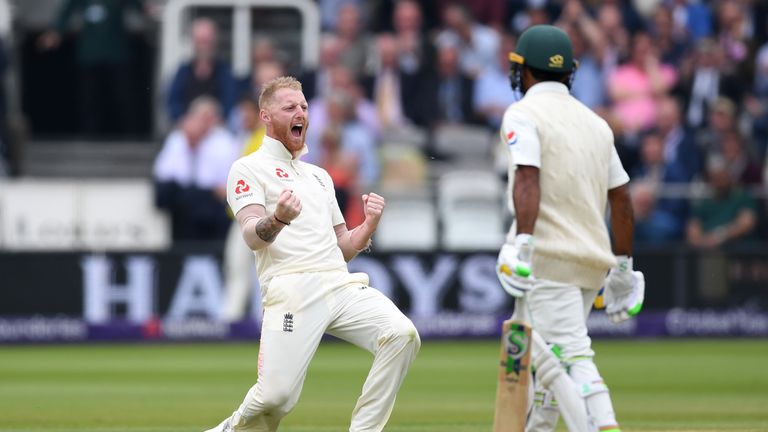 Ben Stokes took three wickets for England on day two