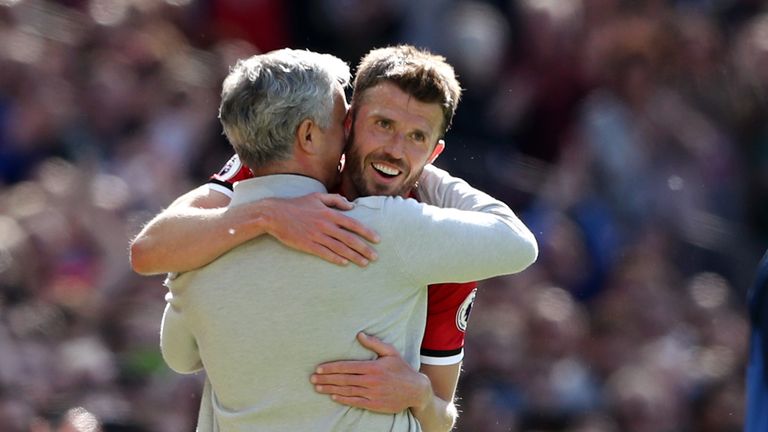 Michael Carrick could be Mourinho's assistant at some stage