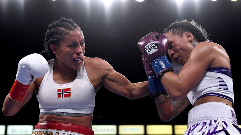 Cecilia Braekhus was challenged by UFC featherweight champion Cris Cyborg after her unanimous decision win