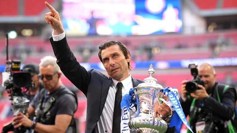 Conte dedicated the Blues' latest FA Cup win to the supporters at Wembley