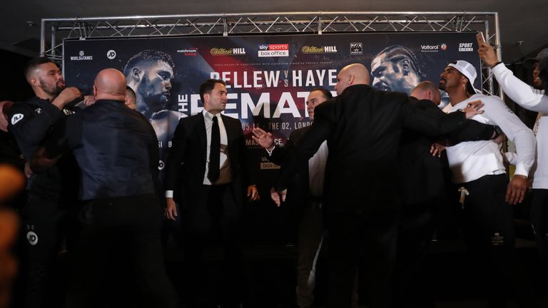 Haye responded but was calmer than last time