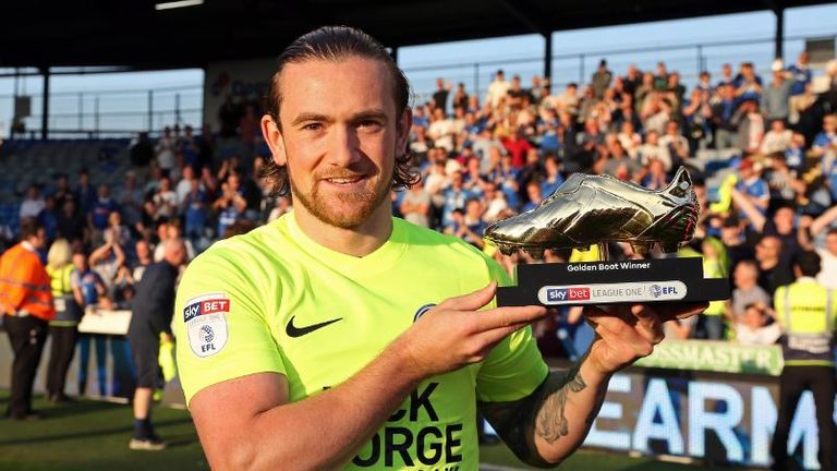 Jack Marriott won the Sky Bet League One Golden Boot award