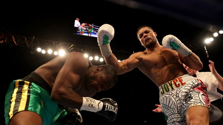 Joe Joyce stopped Lenroy Thomas to claim the Commonwealth title