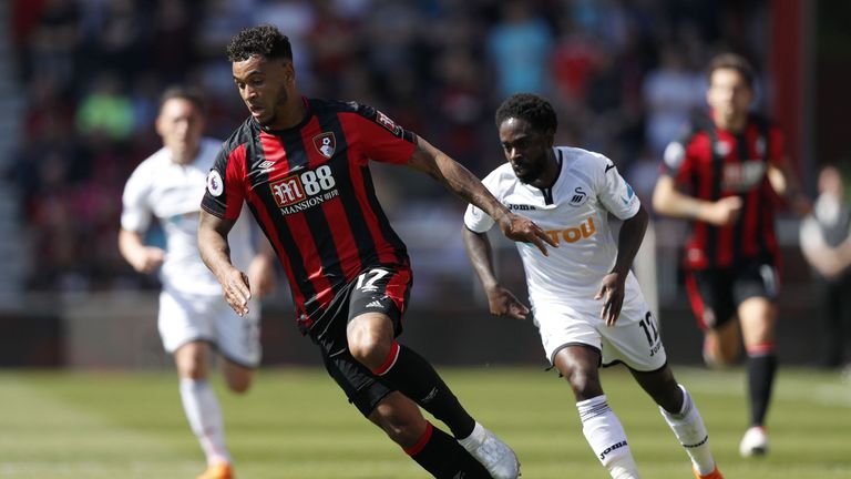 Josh King burst past Nathan Dyer