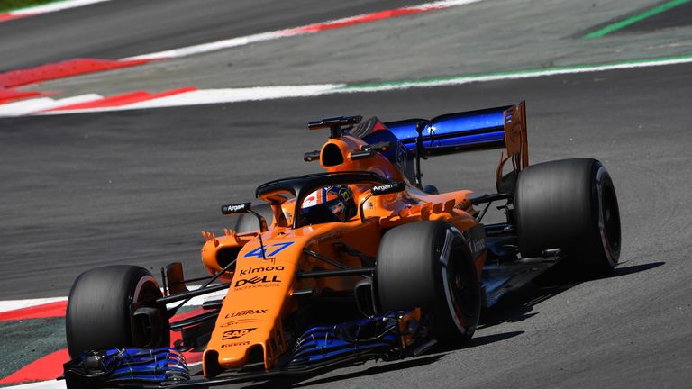 Norris in the McLaren