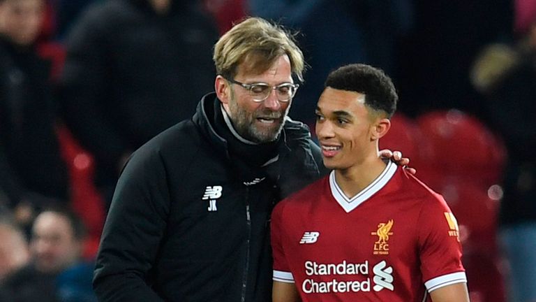 Trent Alexander-Arnold says Jurgen Klopp told him he had made the cut with England