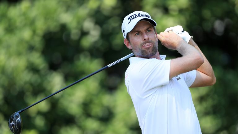 Webb Simpson matched the course record of 63