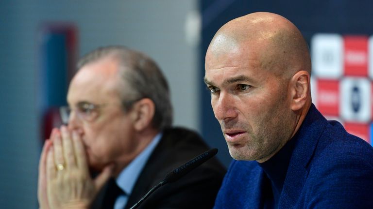 Zinedine Zidane announced he would leave Real Madrid earlier this month