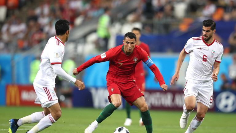  Ronaldo was perhaps fortunate not to be given a red card in the second half