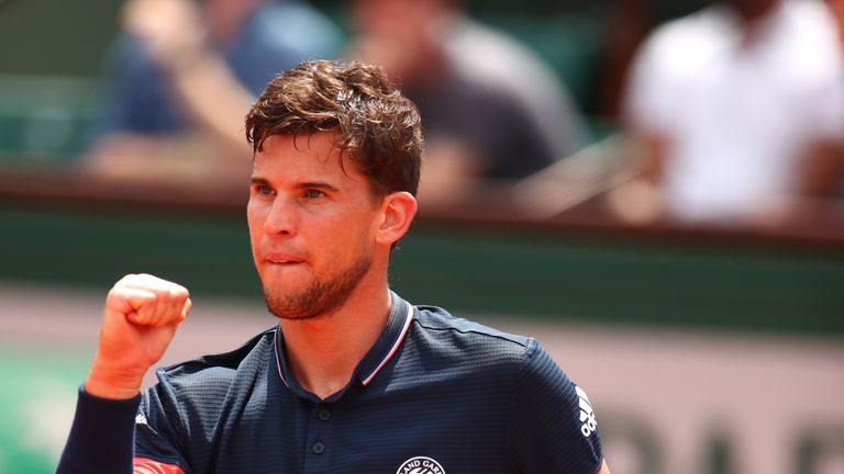Dominic Thiem reached his maiden Grand Slam final in Paris