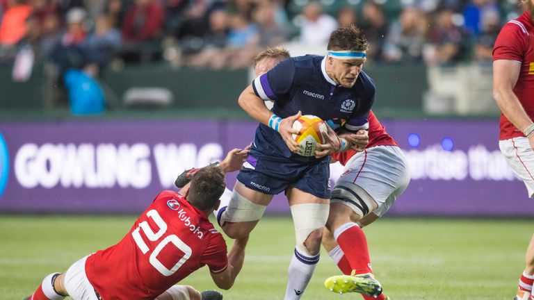 George Turner is the first Scotland player in 11 years to score a try hat-trick