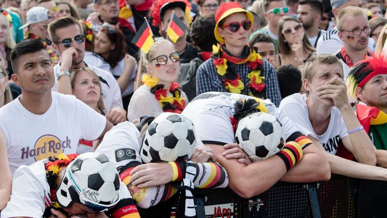  The Germans suffered a surprise defeat against South Korea who took them out in phase of groups 