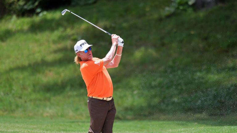 Miguel Angel Jimenez is one off the lead after day one