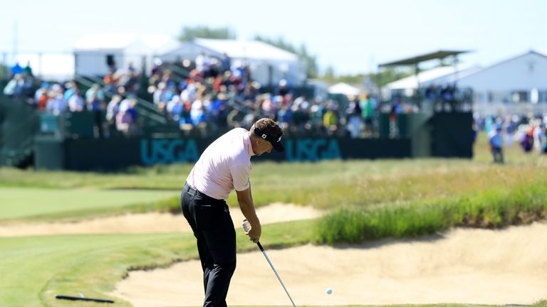 Ian Poulter was one of only two early starters to break par