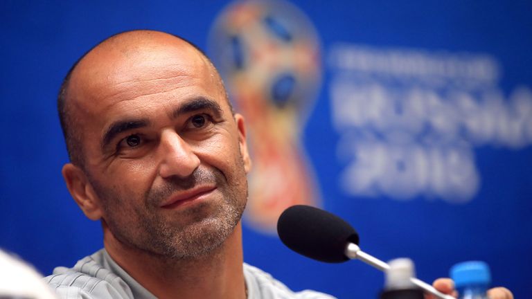 Belgium manager Roberto Martinez