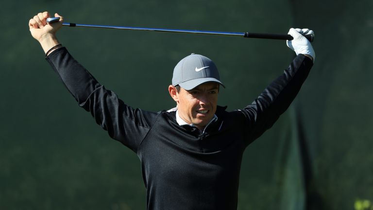 Rory McIlroy will be limbering up for his 6.47pm tee time on Friday