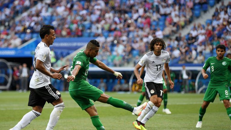Salem Al-Dawsari scores an injury-time winner to hand Saudi Arabia all three points against Egypt
