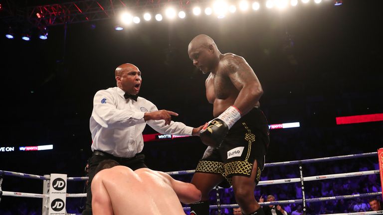 Parker went down for the first time in his career