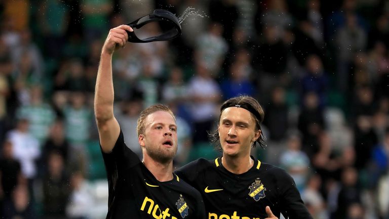 Daniel Sundgren scored the winner for AIK against Shamrock Rovers