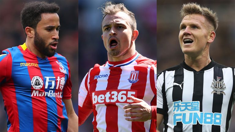 Xherdan Shaqiri's move to Liverpool could trigger deals for
Andros Townsend and Matt Ritchie