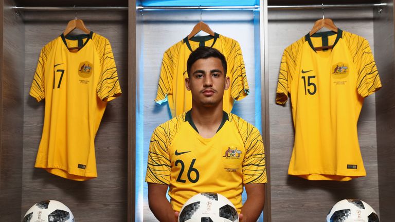 Australia midfielder Daniel Arzani was the youngest player at the World Cup